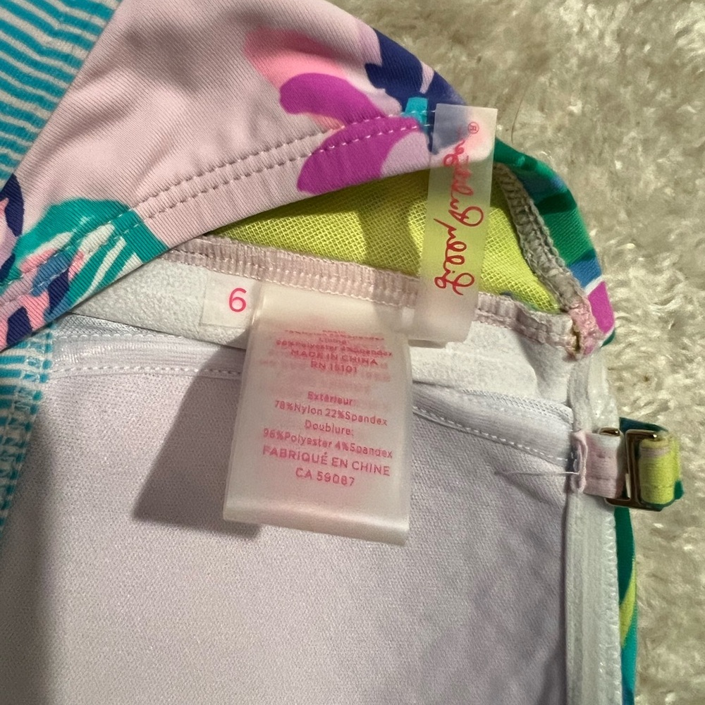 Lilly Pulitzer mermaid in the shade Bikini Top 6 - Picture 3 of 3